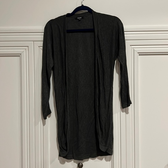 Premise Sweaters Premise Charcoal Gray Cardigan Sweater Size